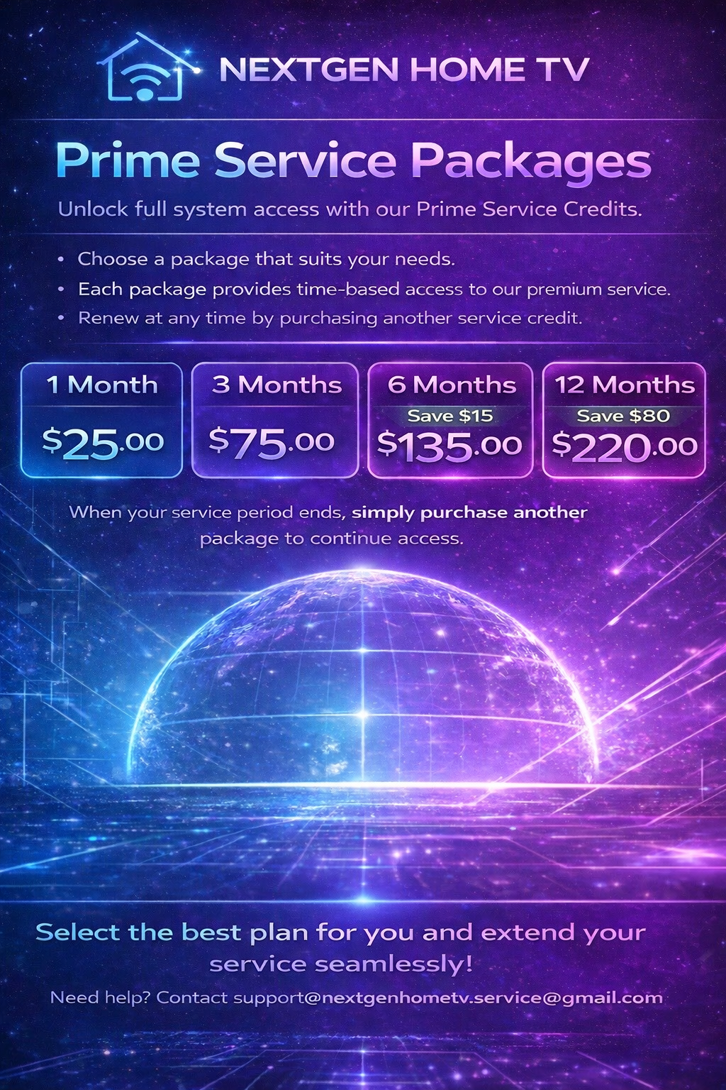 Prime Service Access (1-12 Months)